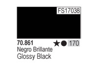Vallejo Model Color - Glossy Black - VAL70861 - 17ml